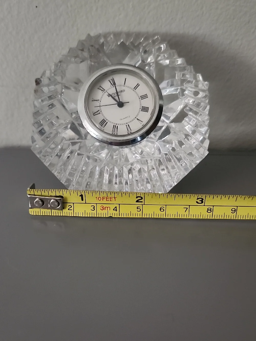 Waterford Lismore Diamond Crystal Clock
